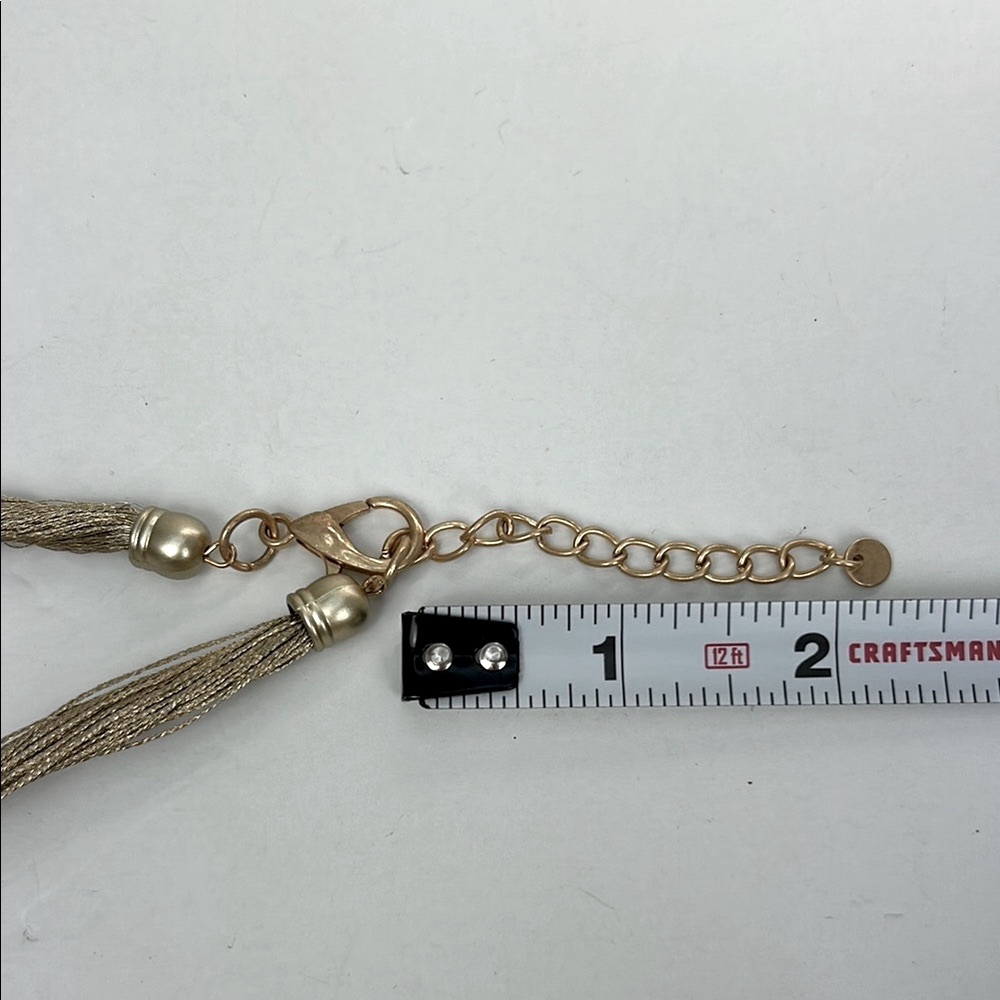 Pretty Gardenia Gold and Orange Crackle Beaded Multi Strand Necklace NWT! - Picture 13 of 13